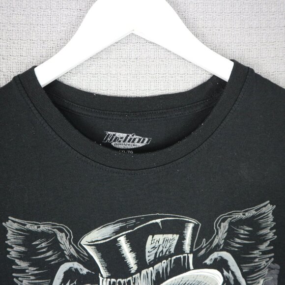 Action Apparel Skull Wings Casino Tee Mens XL - Picture 4 of 6